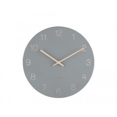 Nástenné hodiny Karlsson KA5788GY Charm Engraved Numbers, 30 cm